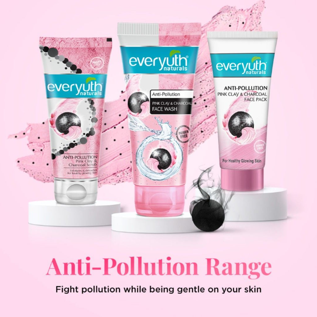Anti Pollution Pink Clay & Charcoal Face Wash