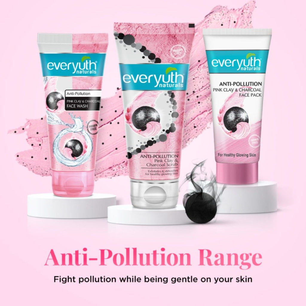 Anti Pollution Pink Clay & Charcoal Scrub