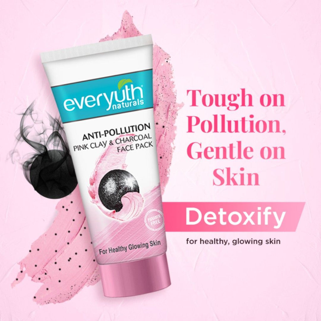 Anti Pollution Pink Clay & Charcoal Face Pack