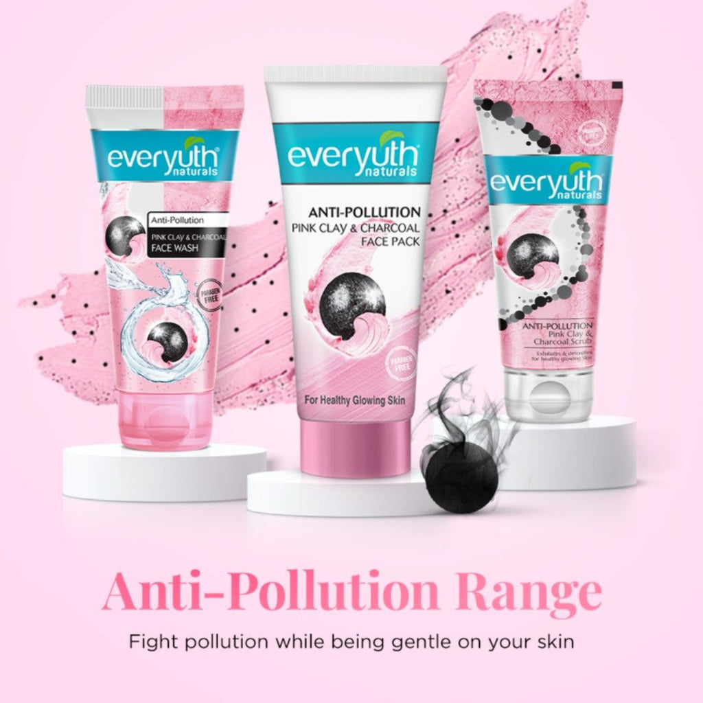 Anti Pollution Pink Clay & Charcoal Face Pack