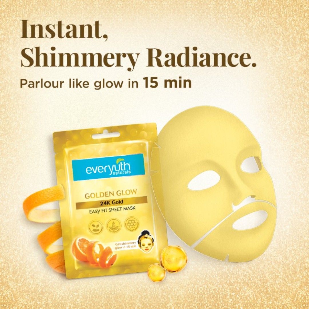 Golden Glow Sheet Mask - 24K Gold