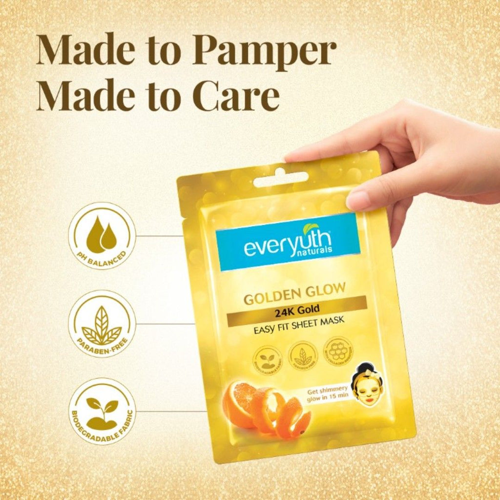 Golden Glow Sheet Mask - 24K Gold