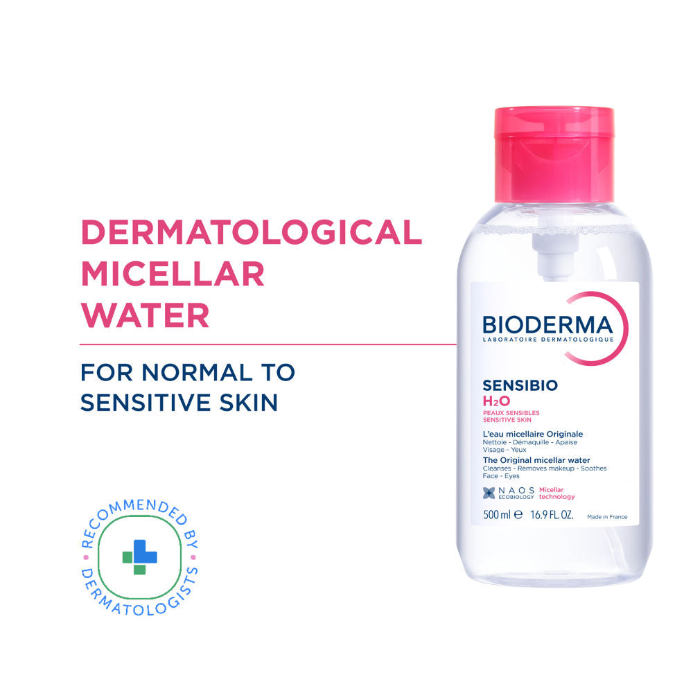 Micellar Water Sensibio H2O With Cucumber Extract Removes Makeup - Pump