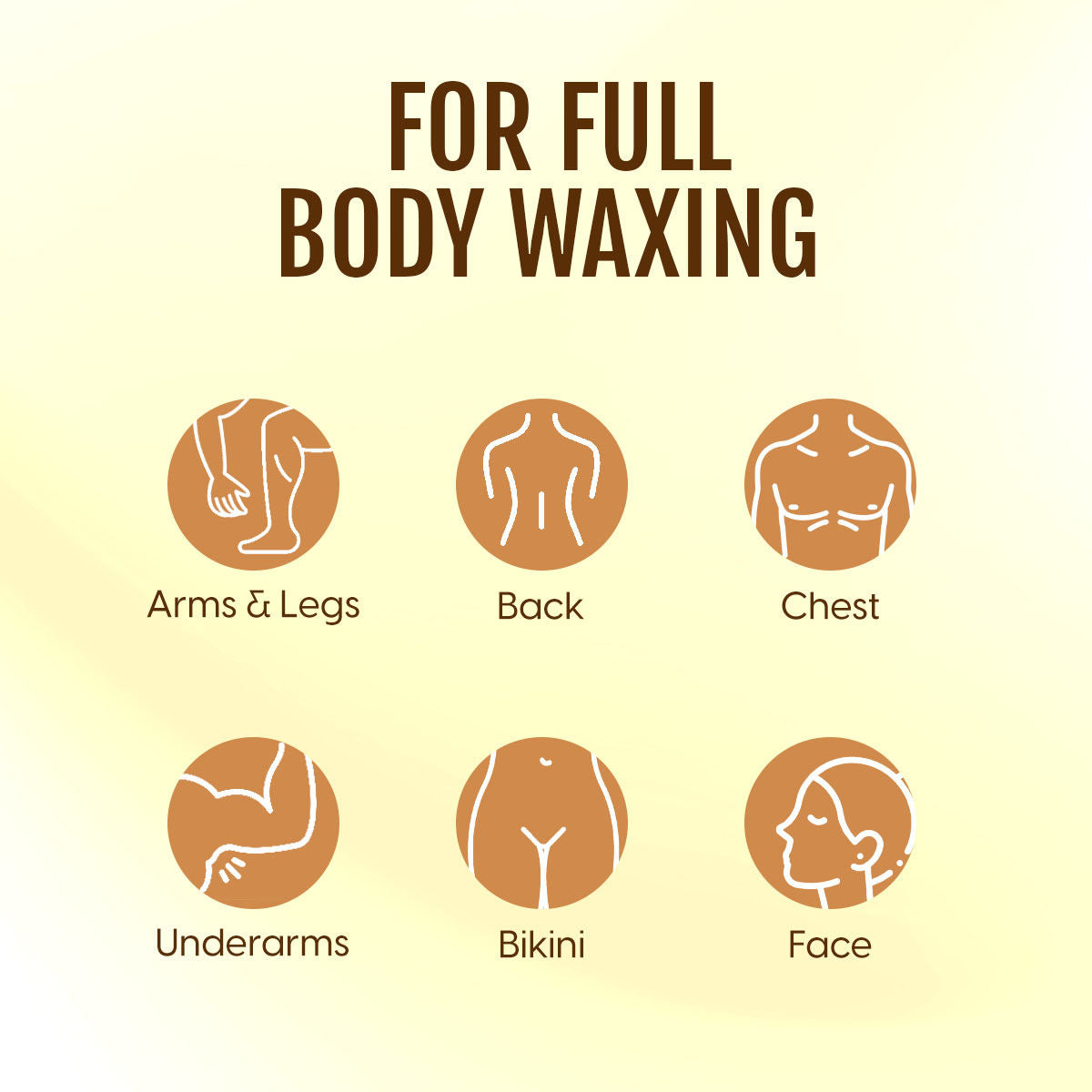 Wax Strips Hair Waxing for Full Body Facial Hair Removal - Free Wooden Stick Knife Applicators