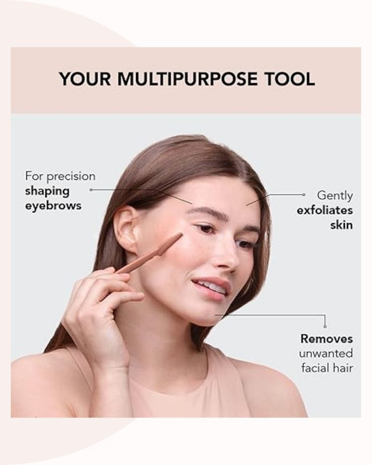 Folding Face & Eyebrow Razor – Painfree Hair Removal Tool for Women (Color May Vary)