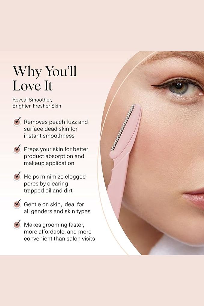 Folding Face & Eyebrow Razor – Painfree Hair Removal Tool for Women (Color May Vary)