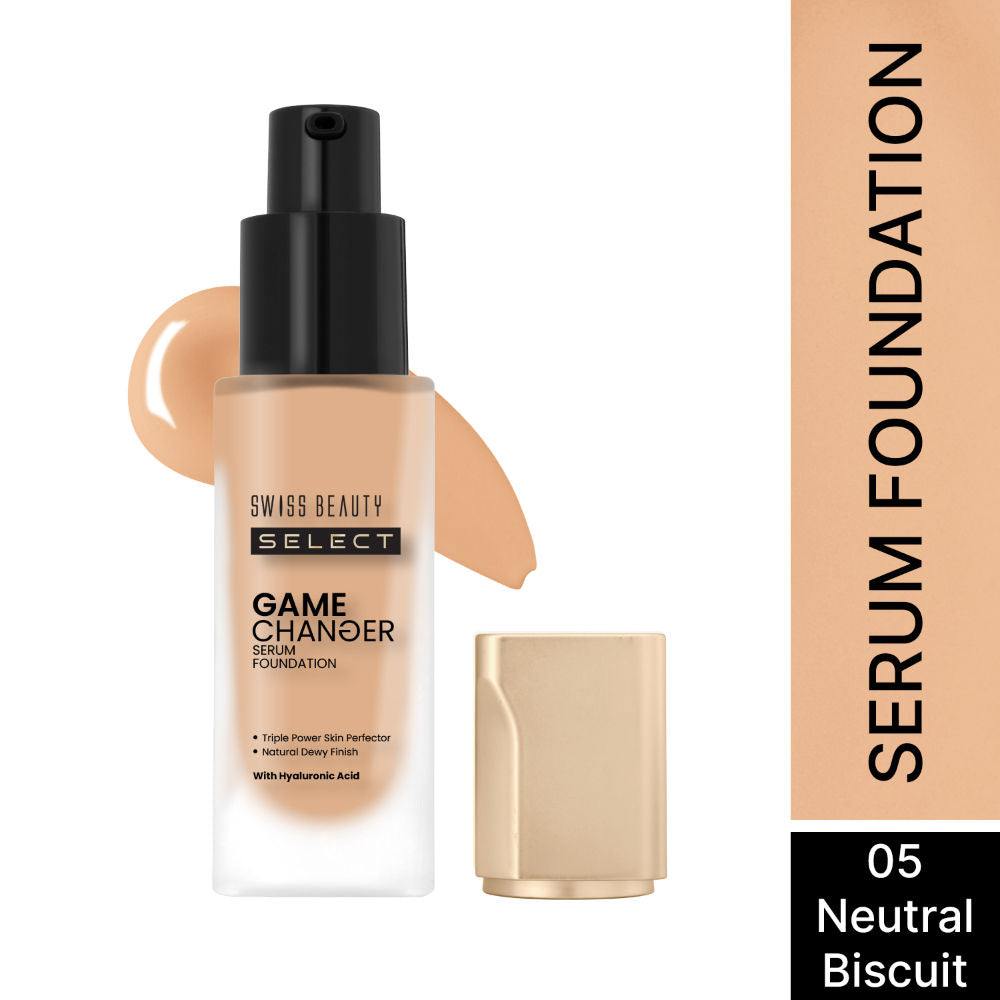 Select Game Changer Serum Foundation With Natural and Dewy Finish - 5. Neutral Biscuit