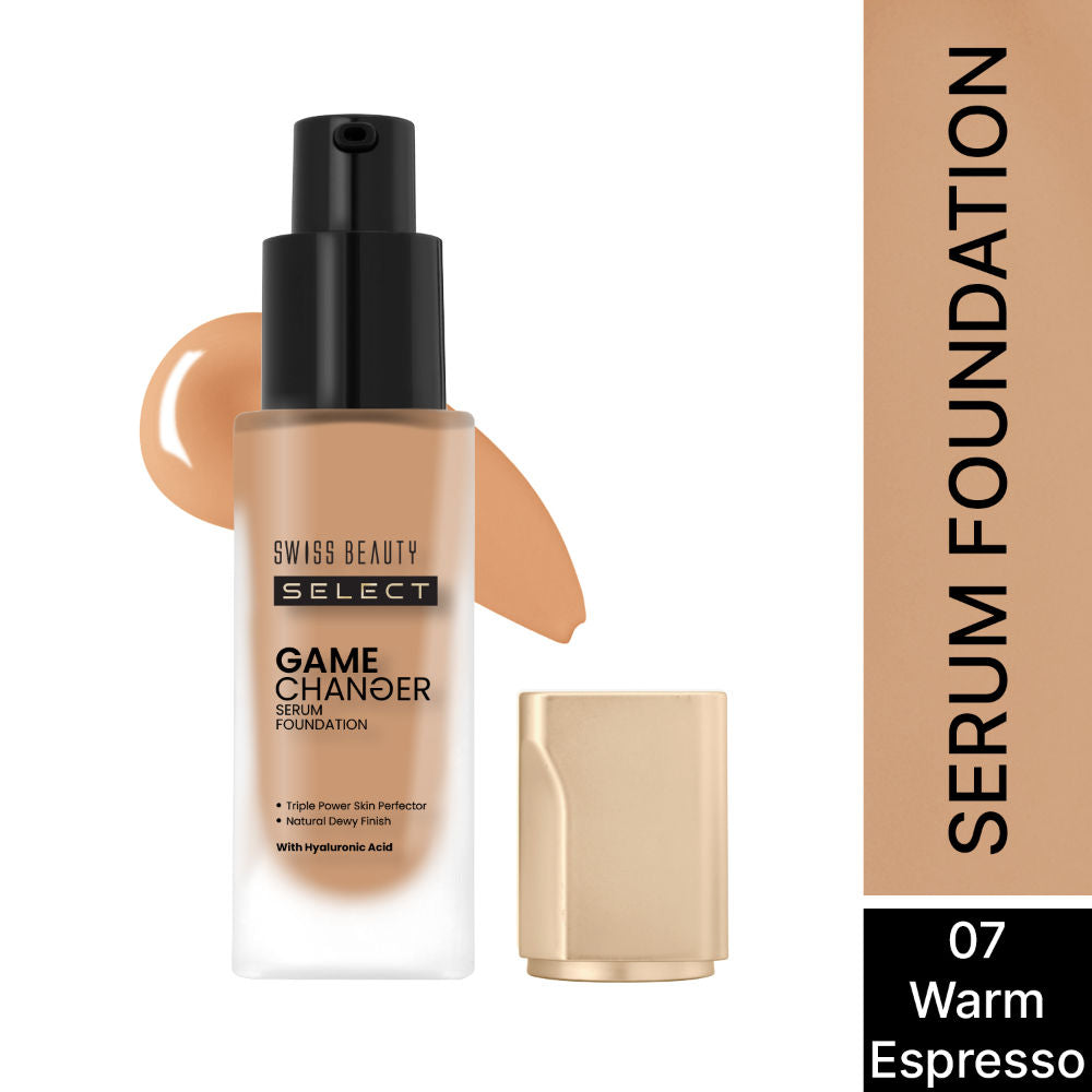 Select Game Changer Serum Foundation With Natural and Dewy Finish - 7. Warm Espresso