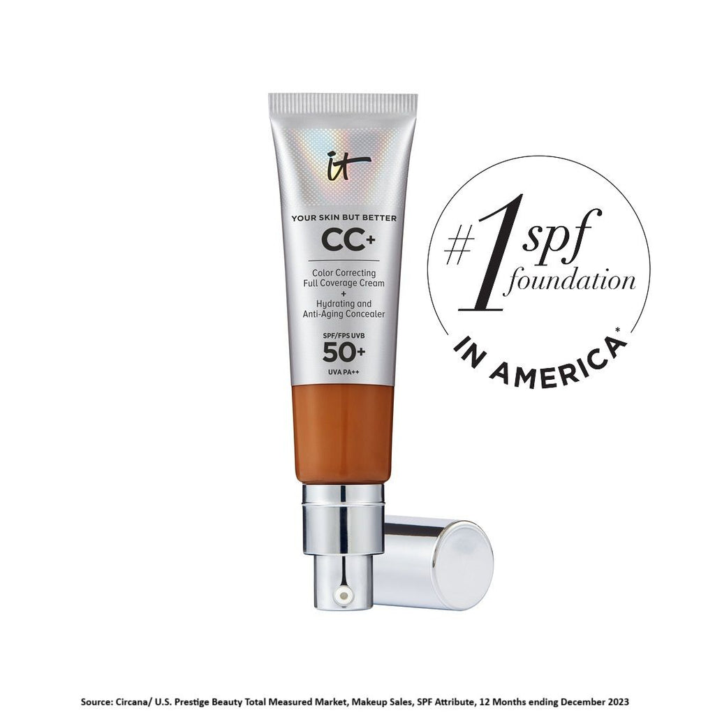 CC+ Cream Full-Coverage Foundation With SPF 50+ - Rich Honey