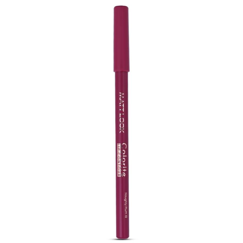 Colorite Lip Contour Professional Matte Lip Color Pencil - Naughty Plum 10