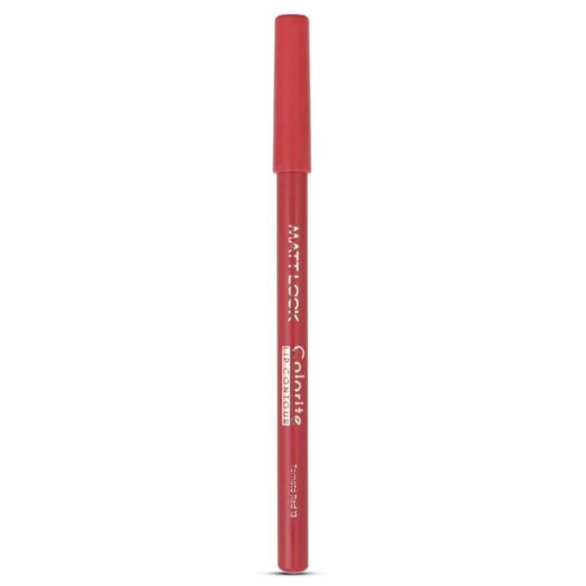 Colorite Lip Contour Professional Matte Lip Color Pencil - Tomato Red 13