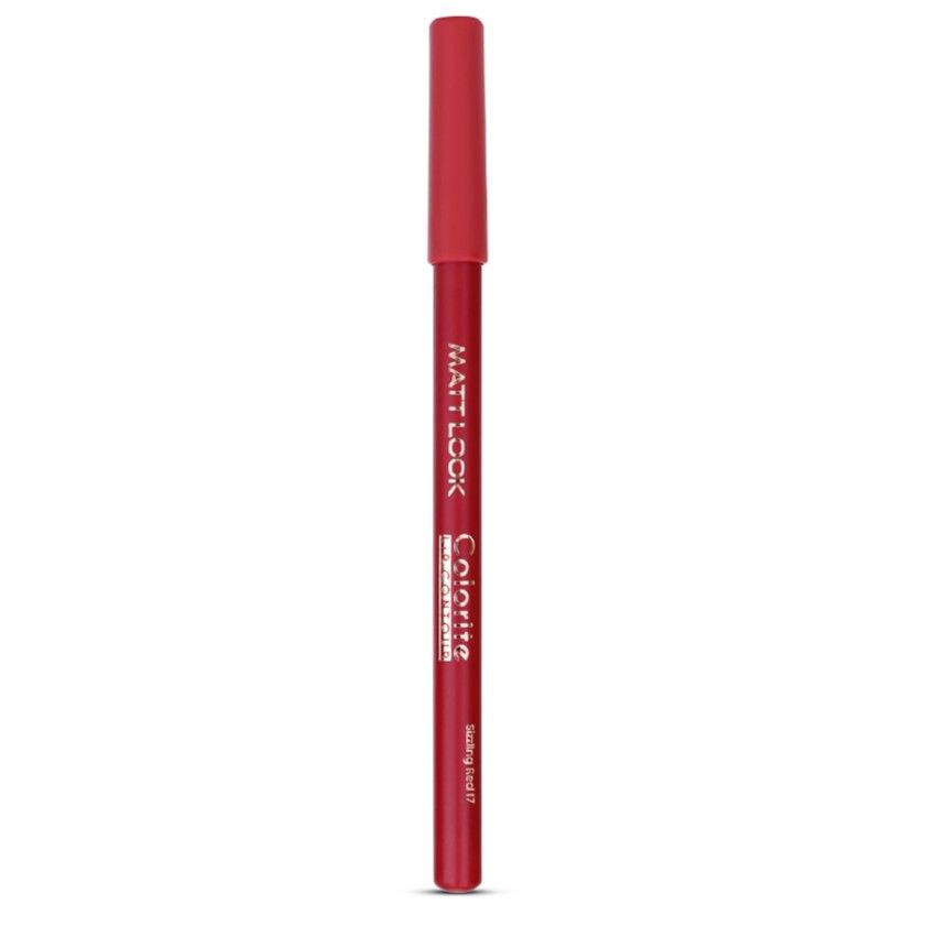 Colorite Lip Contour Professional Matte Lip Color Pencil - Sizzling Red 17