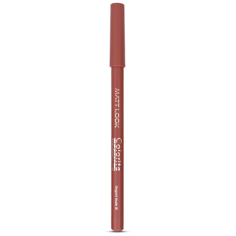Colorite Lip Contour Professional Matte Lip Color Pencil - Elegant Nude 21