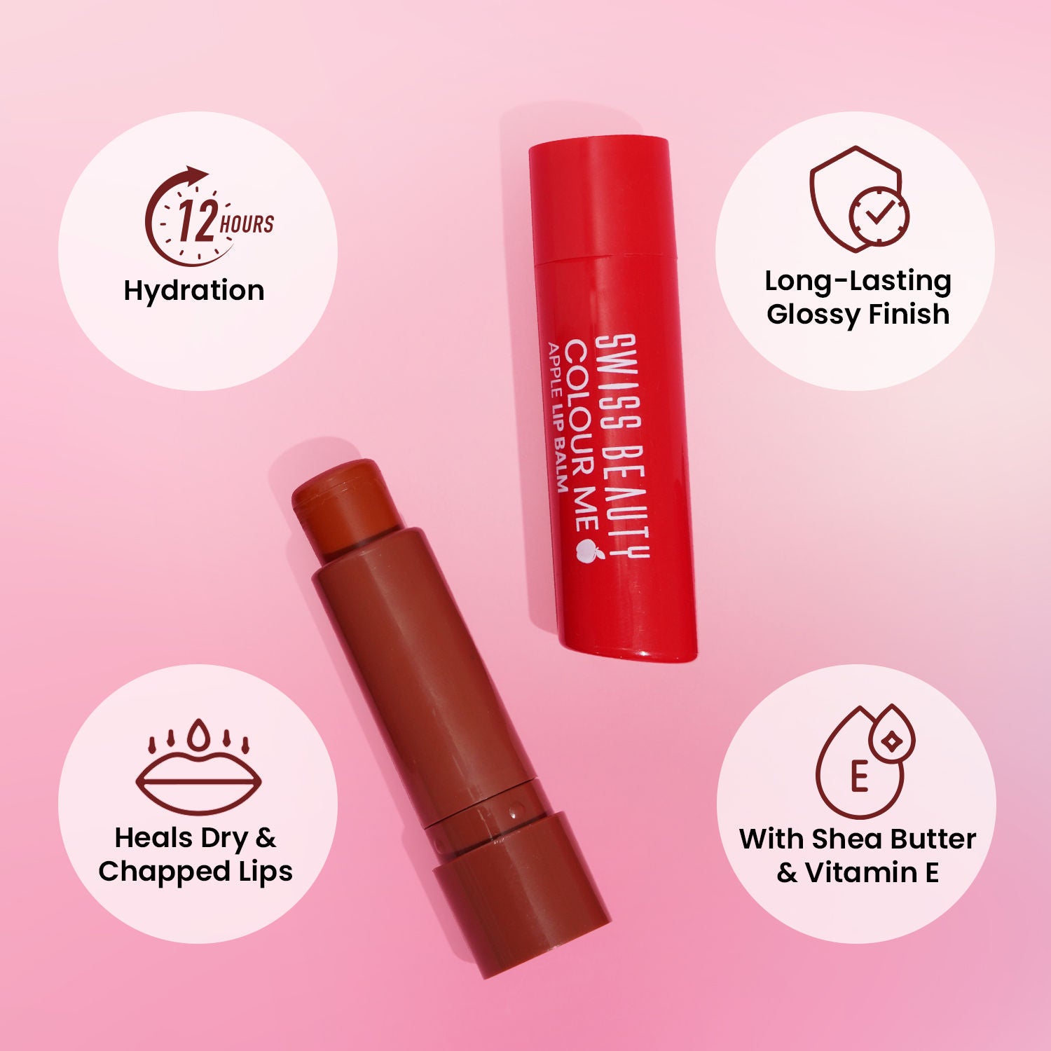 Colour Me Tinted Lip Balm For Dry With SPF 15, Shea Butter and Vitamin E