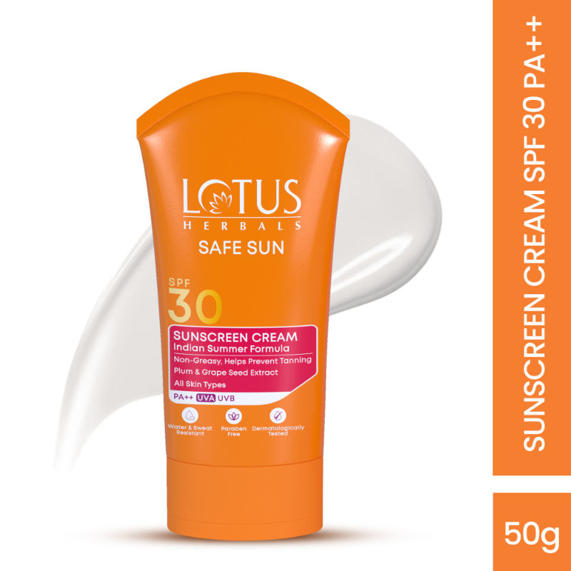 Safe Sun Sunscreen Cream PA++ UVA SPF-30 UVB Indian Summer Formula - 50g