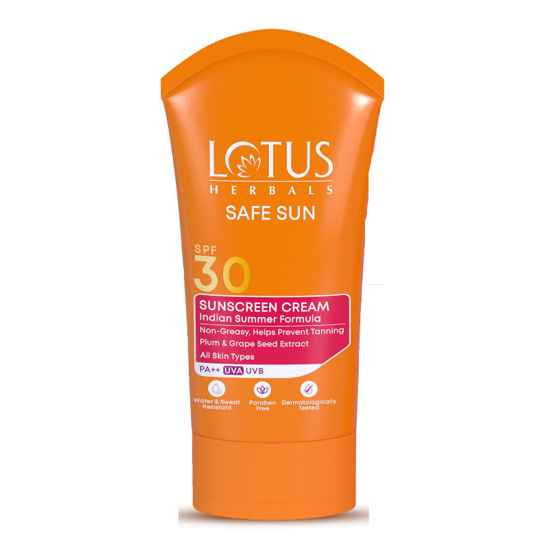 Safe Sun Sunscreen Cream PA++ UVA SPF-30 UVB Indian Summer Formula