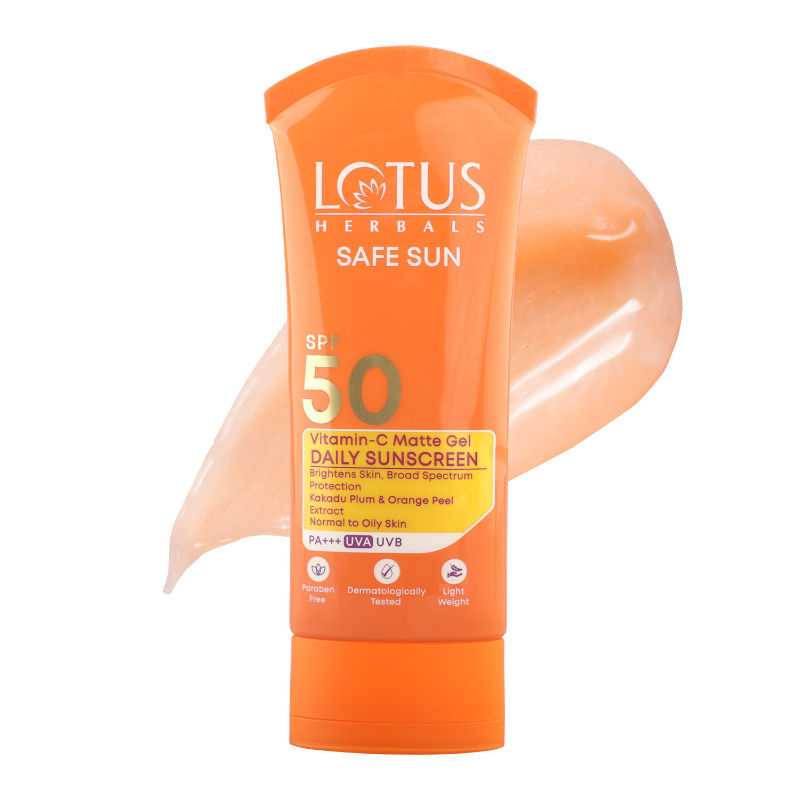 SafeSun Vitamin C Matte Gel Daily Sunscreen SPF 50 PA+++ | For All Skin Types
