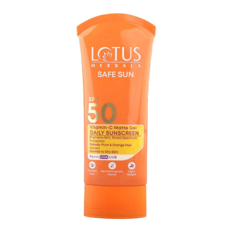 SafeSun Vitamin C Matte Gel Daily Sunscreen SPF 50 PA+++ | For All Skin Types