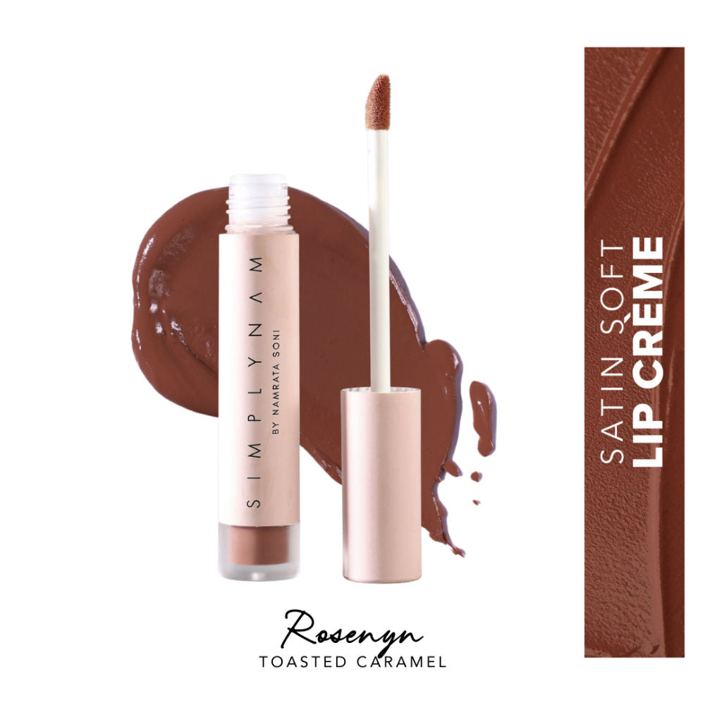 Satin Soft Lip Creme, Hydrating, Botanical Colour for Everyday Lips - Toasted Caramel
