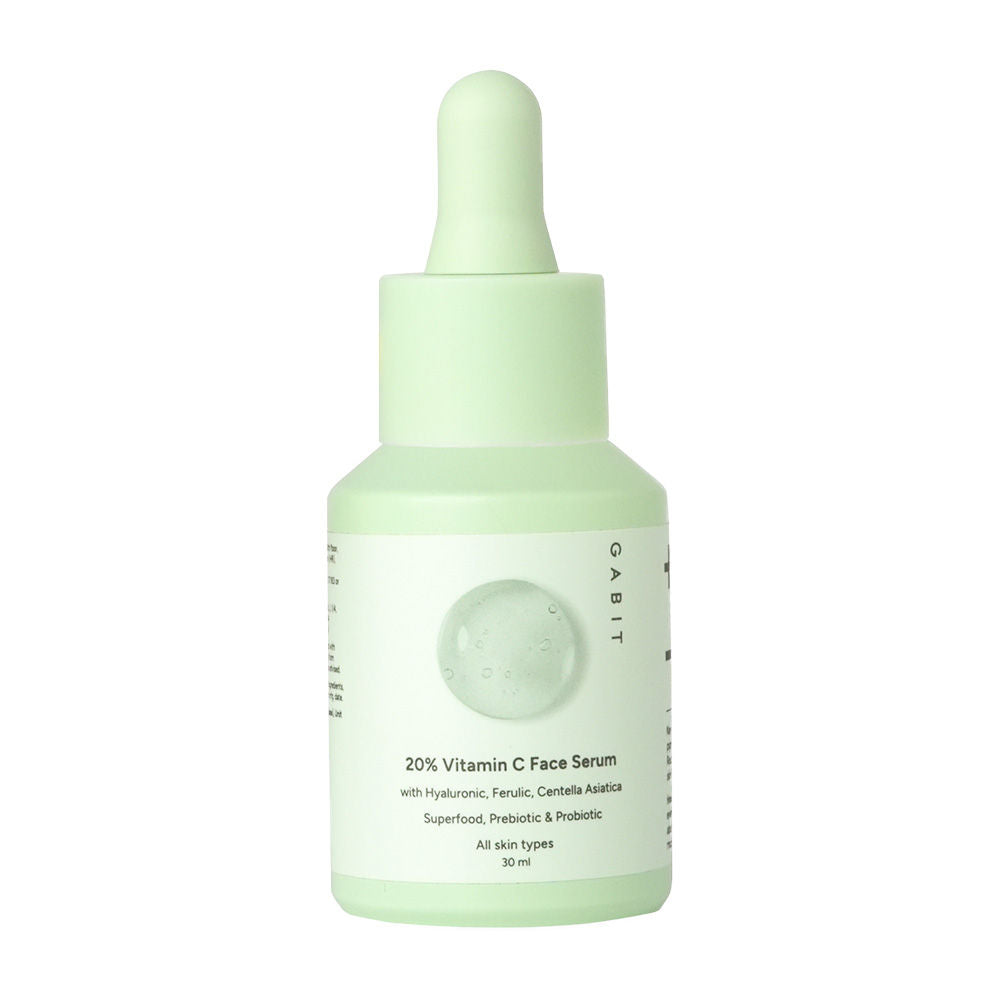 20% Vitamin C Brightening Serum With Hyaluronic & Ferulic, For Dark Spots, Dull & Tanned Skin
