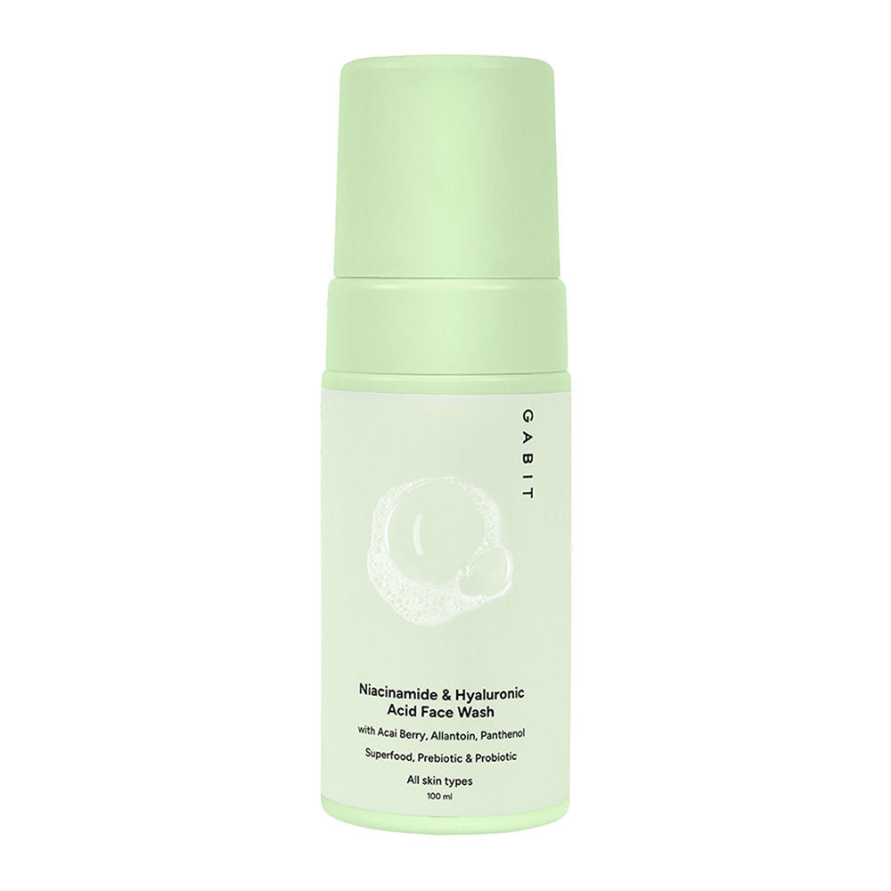 Niacinamide & Hyaluronic Acid Foaming Face Wash With Vitamin B5 For Glowing & Hydrated Skin