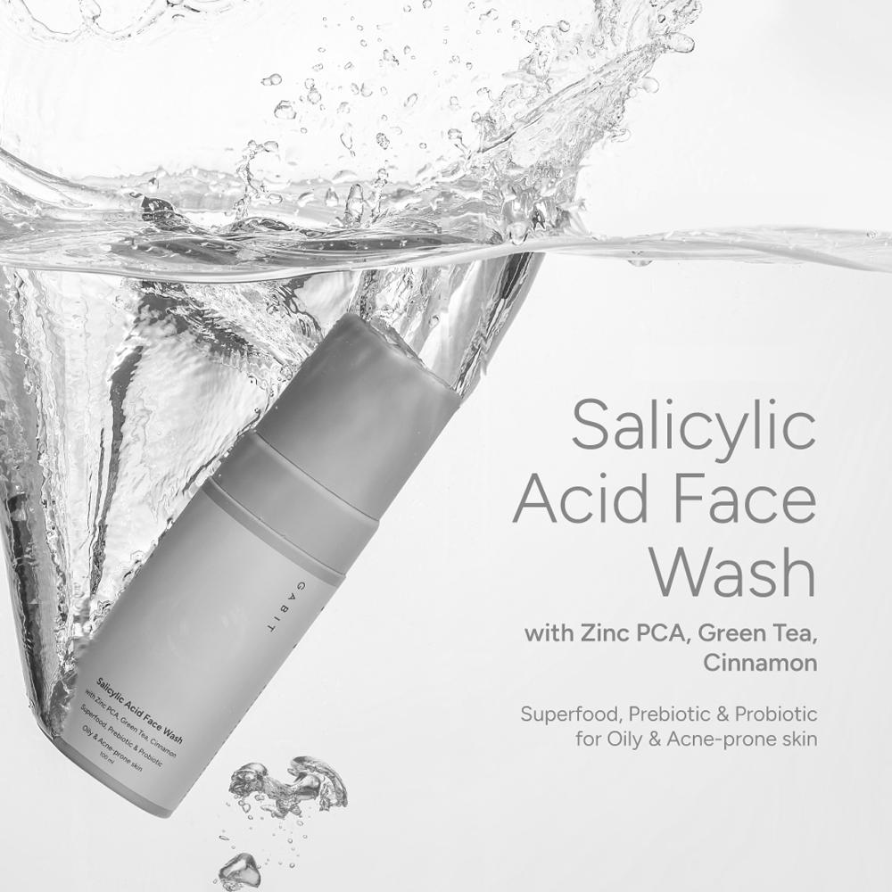 Salicylic Acid Face Wash With Green Tea & Zinc, For Oily & Acne Prone Skin, Reduces Open Pores