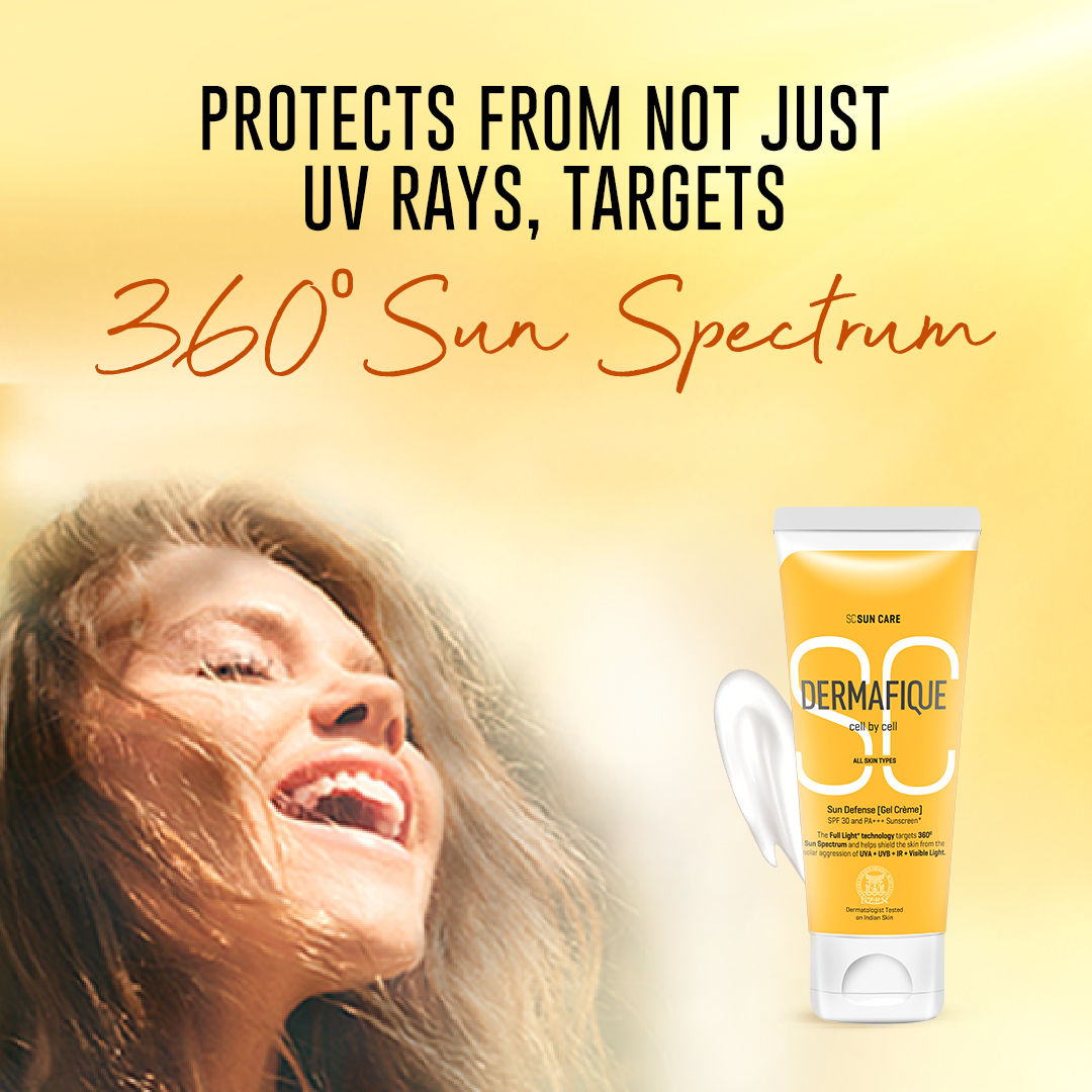 Sun Defense Gel Creme SPF 30 Sunscreen, Prevents Tanning And Pigmentation