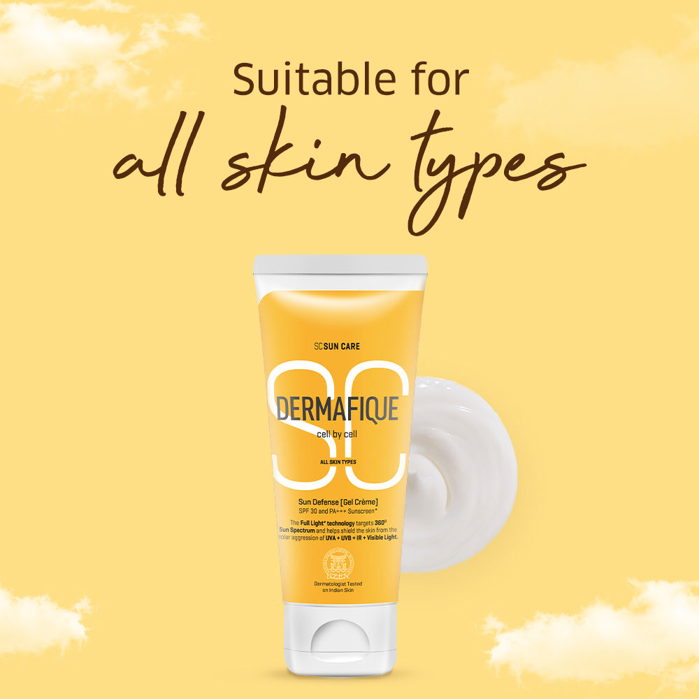 Sun Defense Gel Creme SPF 30 Sunscreen, Prevents Tanning And Pigmentation