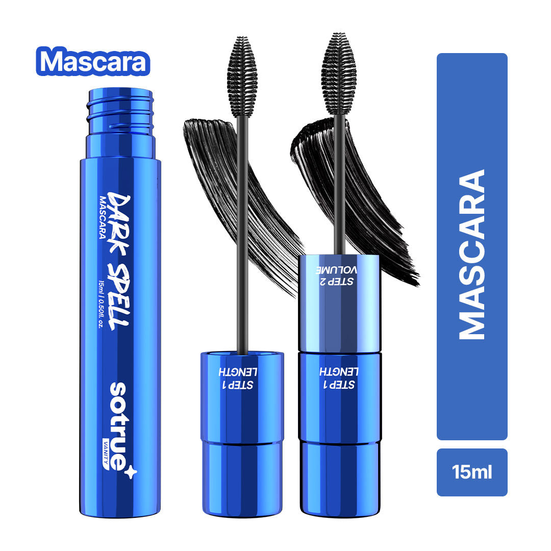 Dark Spell 2-In-1 Mascara with Lightweight, Strengthens & Promotes Lash Growth