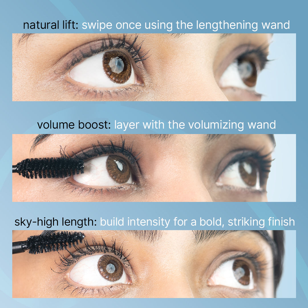Dark Spell 2-In-1 Mascara with Lightweight, Strengthens & Promotes Lash Growth