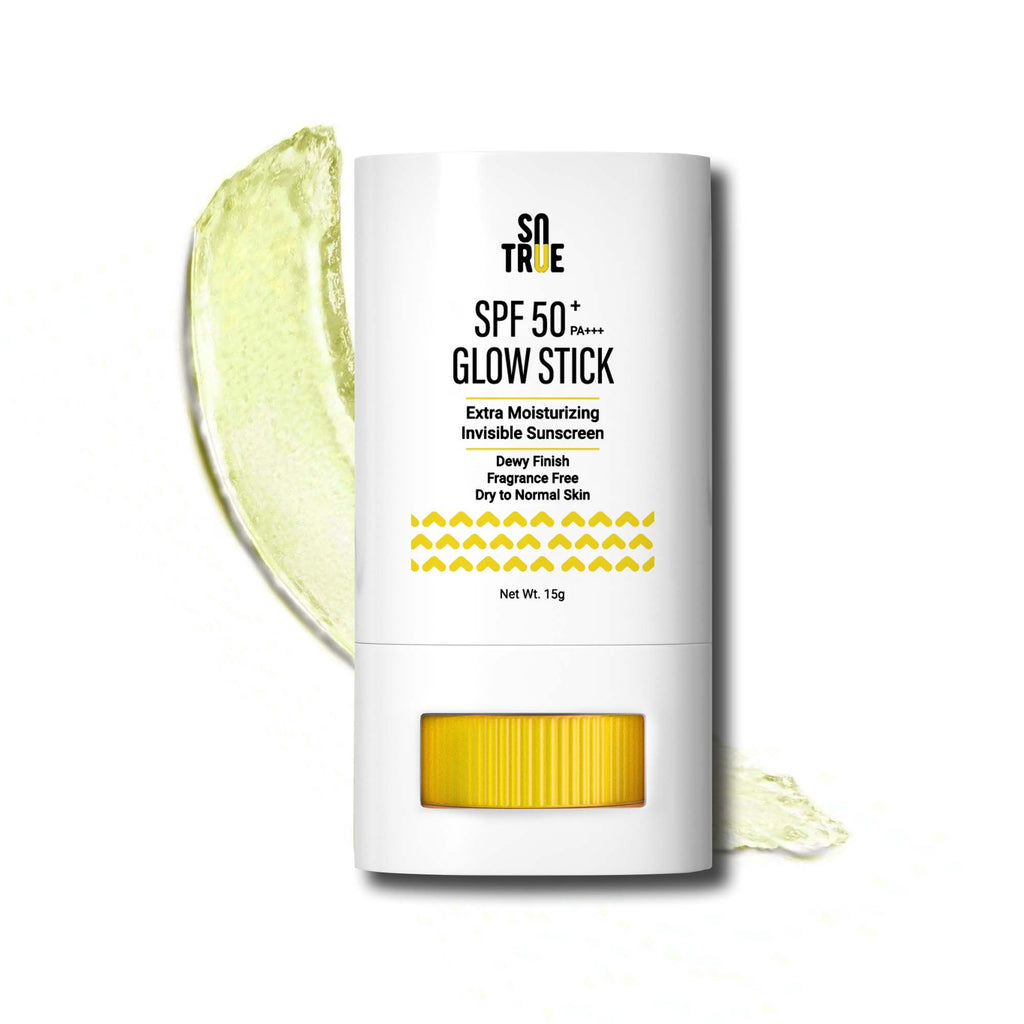 SPF 50+ Glow Stick Sunscreen For Invisible, Lightweight & Water Resistant