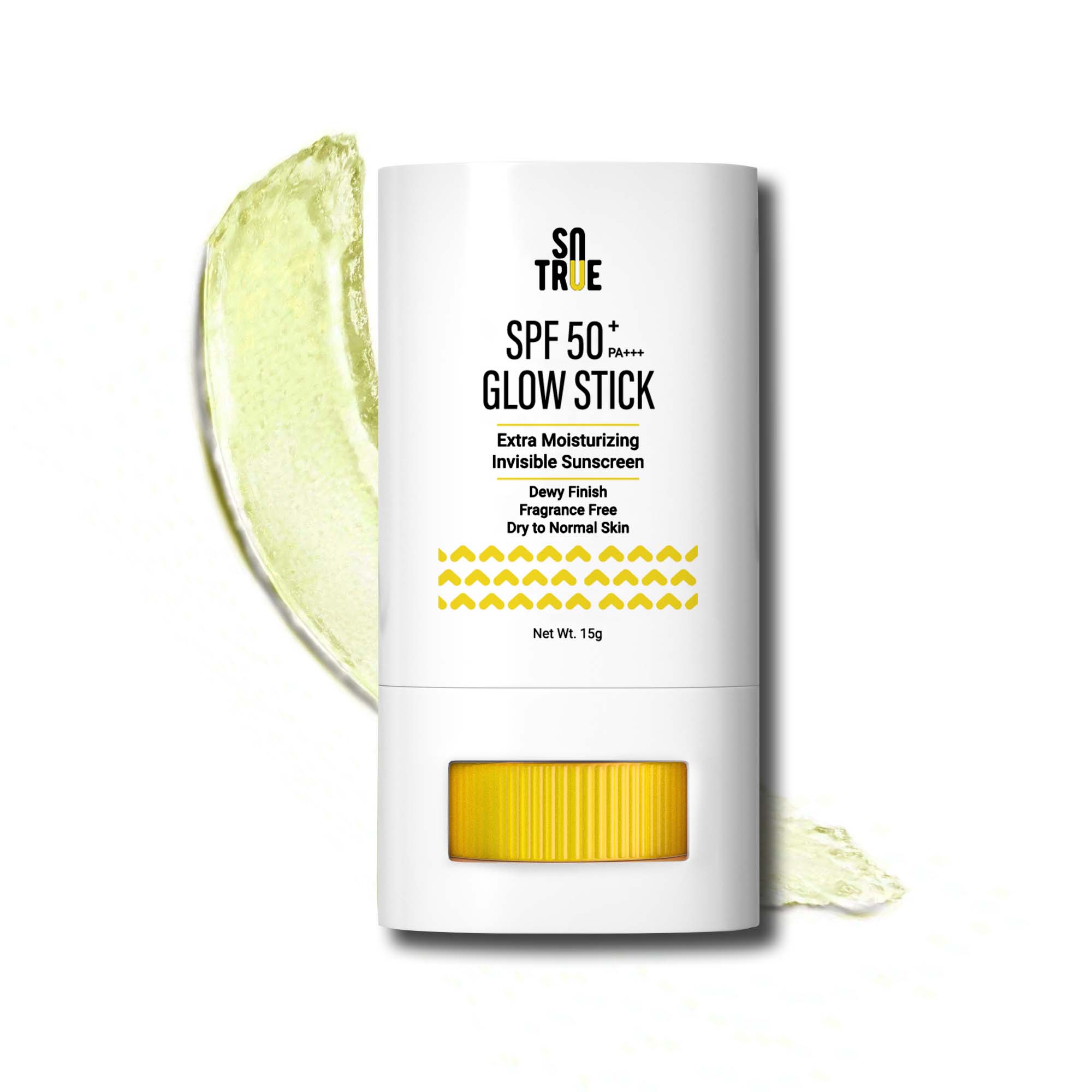 SPF 50+ Glow Stick Sunscreen For Invisible, Lightweight & Water Resistant