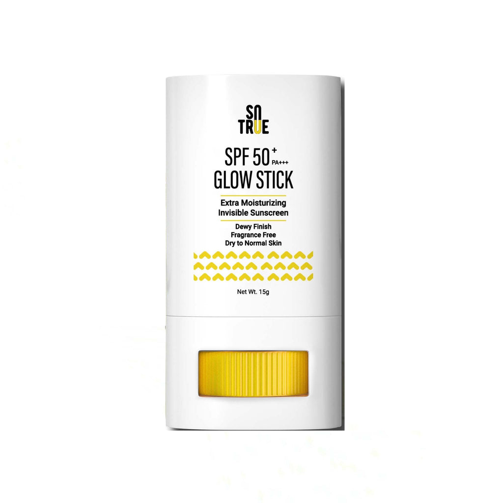 SPF 50+ Glow Stick Sunscreen For Invisible, Lightweight & Water Resistant