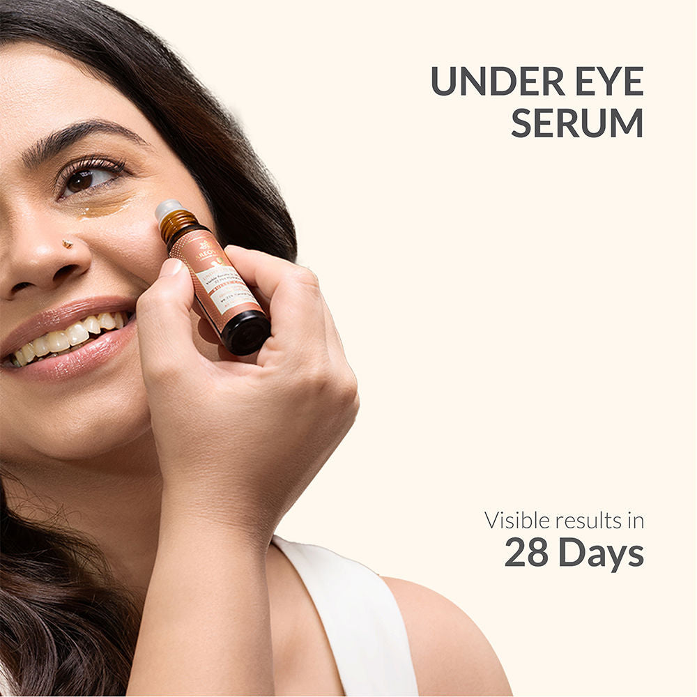 Under Eye Serum, Quinoa Seed Extract & CryoCoffee, Visibly Reduces Dark Circles, Puffiness