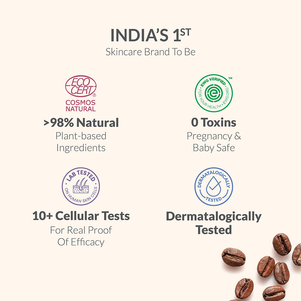 Under Eye Serum, Quinoa Seed Extract & CryoCoffee, Visibly Reduces Dark Circles, Puffiness