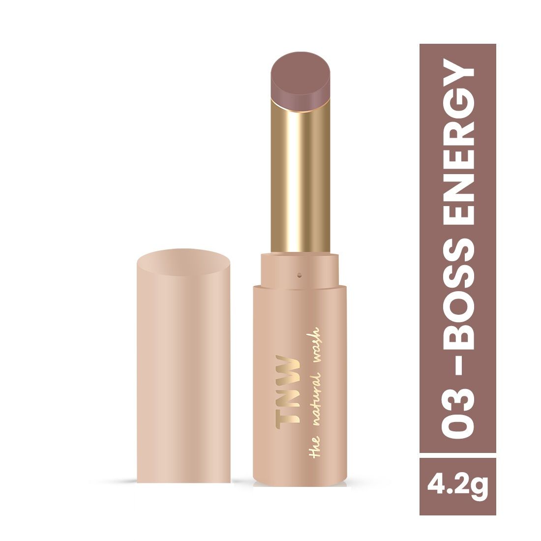 Long Stay Powdery Mousse Semi Matte Bullet Lipstick - 03 - Boss Energy