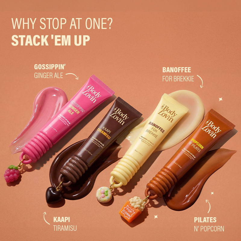 BodyLovin' Popcorn N' Pilates Glassic Lip Balm - Caramel Brown