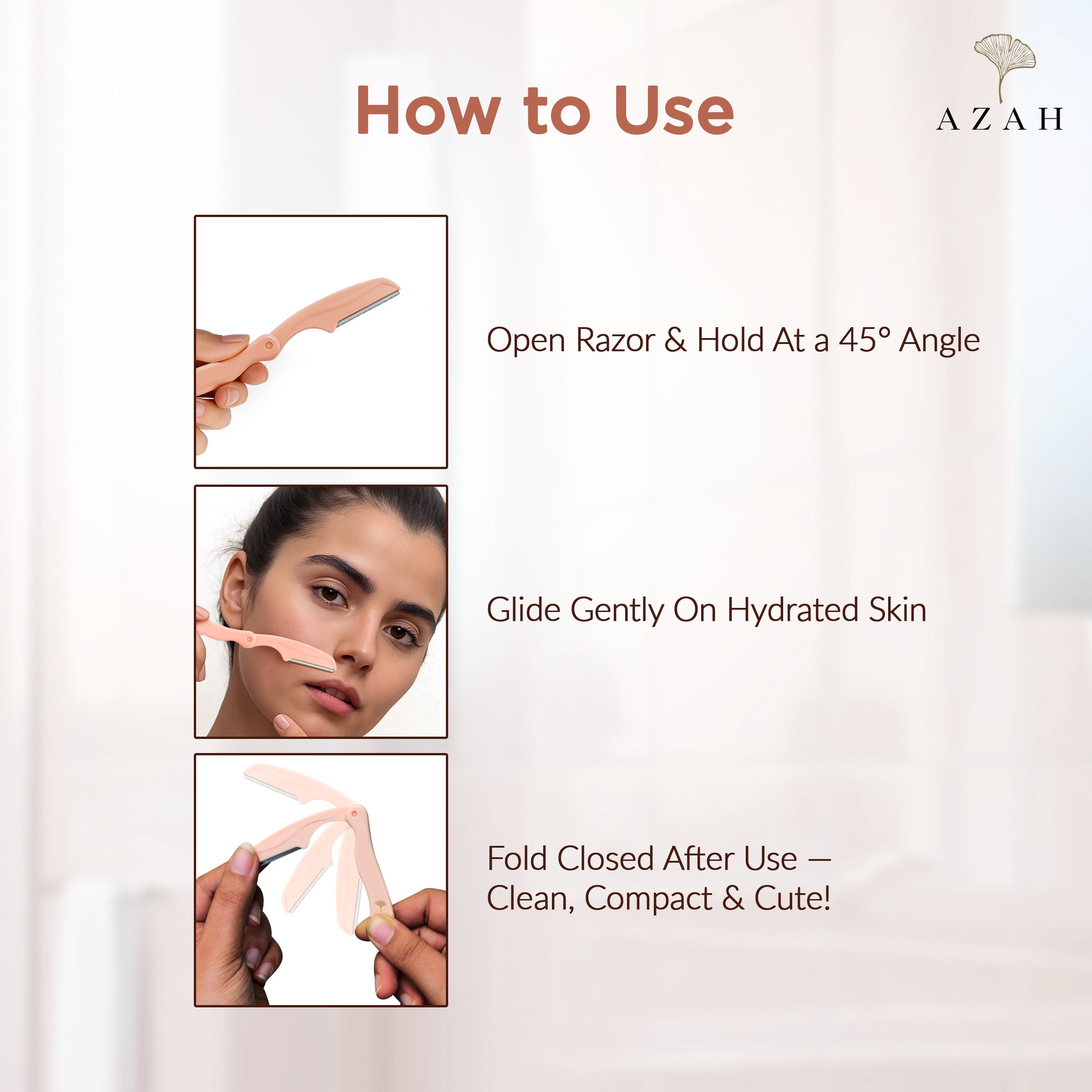 Mini Foldable Razor For Face & Eyebrow
