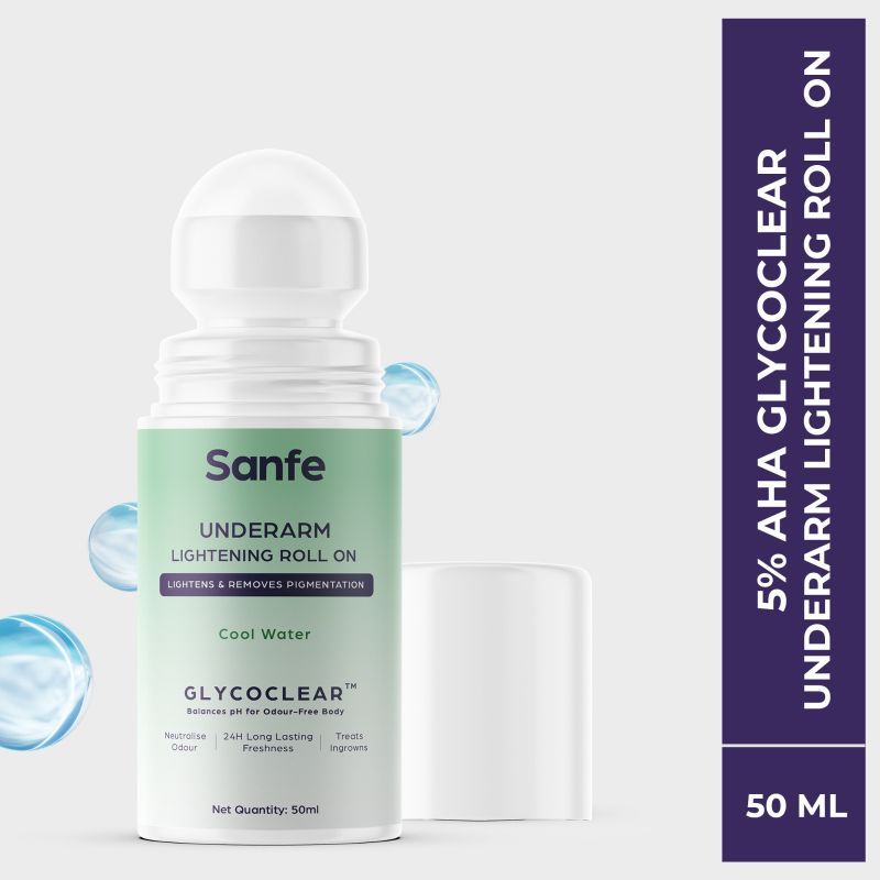 Underarm Lightening Roll On With 5% AHA, Glycolic Acid & Salicylic Acid For Women