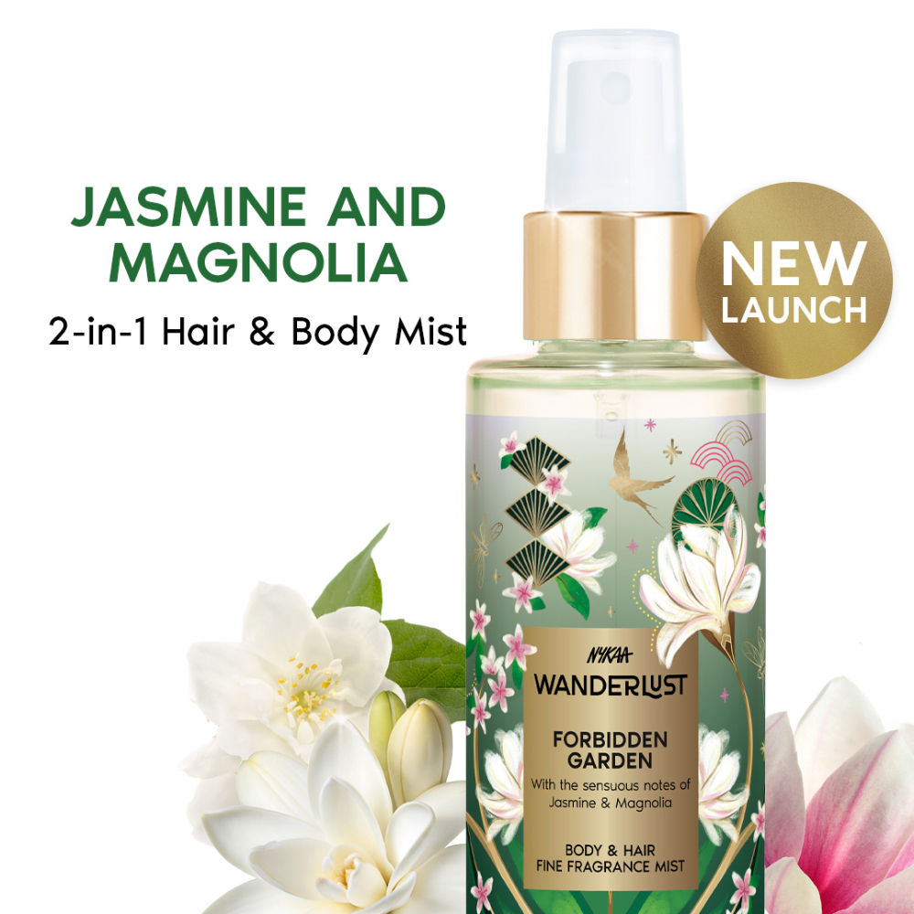 Nykaa Wanderlust French Lavender Perfume Body & Hair Mist, Long-lasting Fragrance - Forbidden Garden