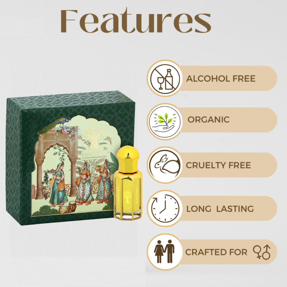 Best Attar Alcohol Free Roll On - Rose Oudh
