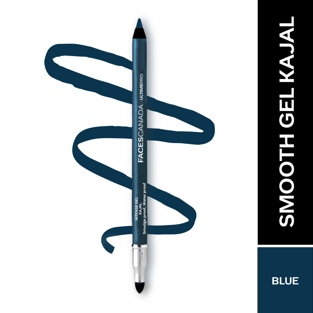 Ultime Pro Intense Gel Kajal With Smudger & Sharpener - Blue