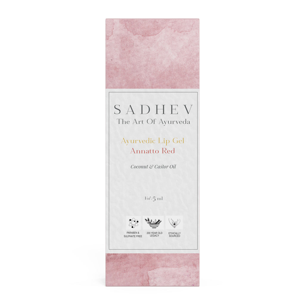 Ayurvedic Lip Gel Annatto Red - Coconut & Castor oil