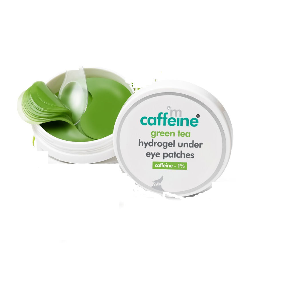 Green Tea Hydrogel Under Eye Patches with 1% Caffeine for Fine Lines & Hydration
