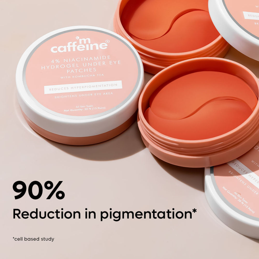 4% Niacinamide Brightening Hydrogel Under Eye Patches with Kombucha