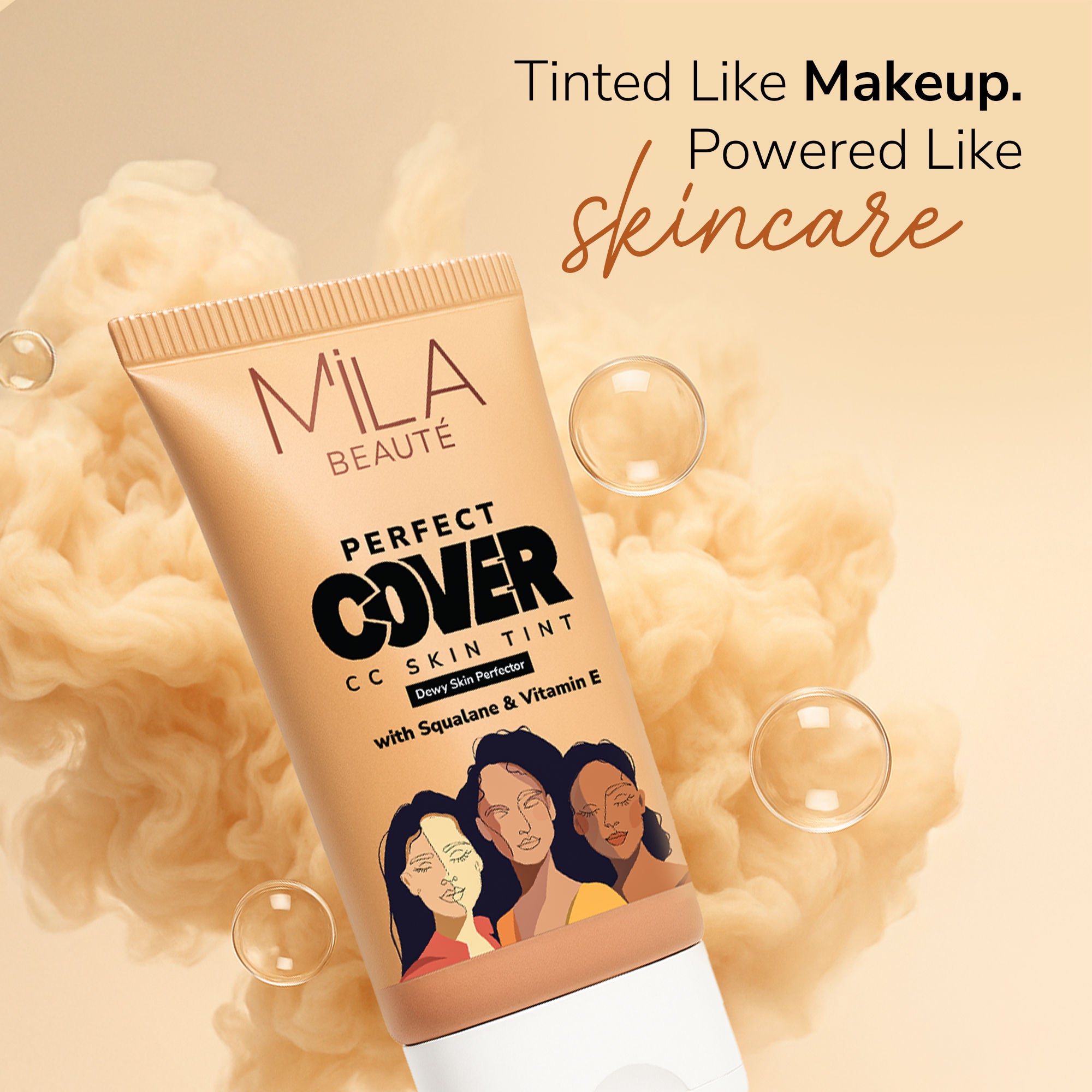Mila Beaute Perfect Cover CC Skin Tint with SPF 24+ & Squalane
