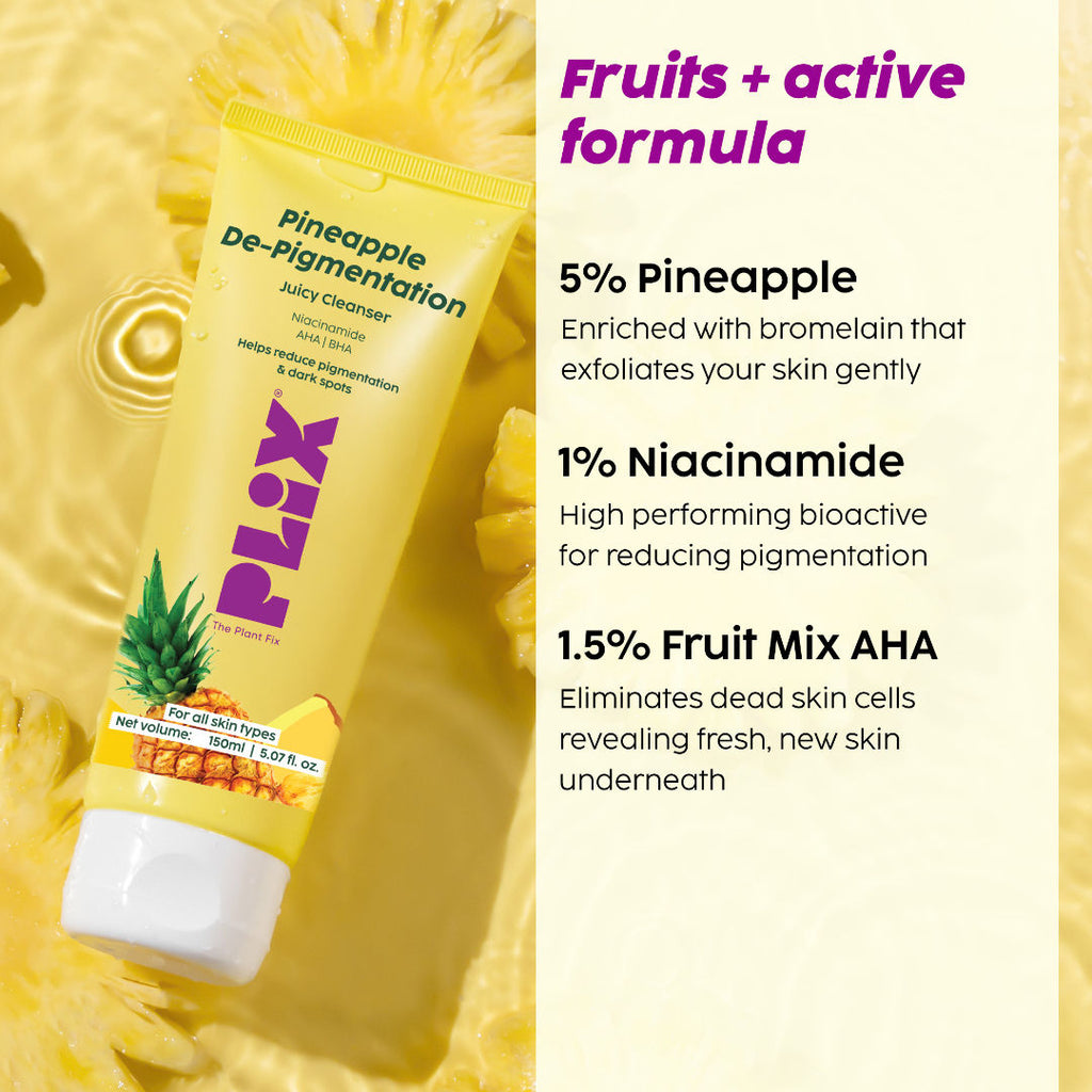 Pineapple Juicy Cleanser helps Depigmentation and Even Toned Complexion for Daily Use