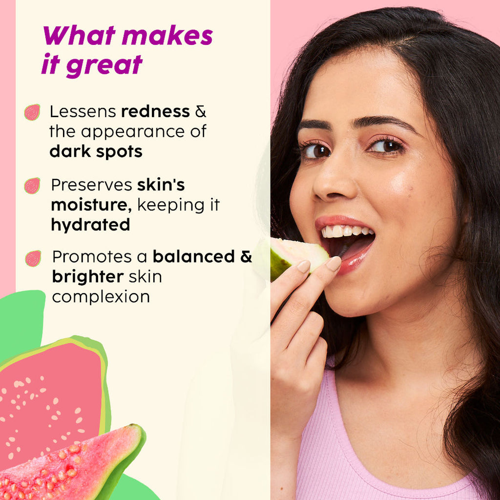 Guava Glow Juicy Cleanser with Vitamin C Helps Hydrates & Brightens Skin for All Skin Types