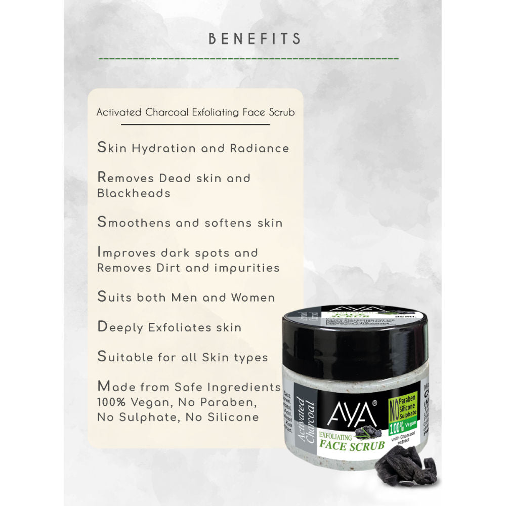 Activated Charcoal Exfoliating Face Scrub