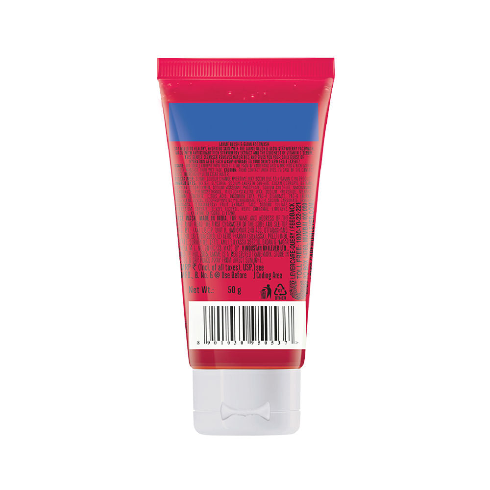 Blush & Glow Strawberry Gel Face Wash 100% Real Strawberry Extract